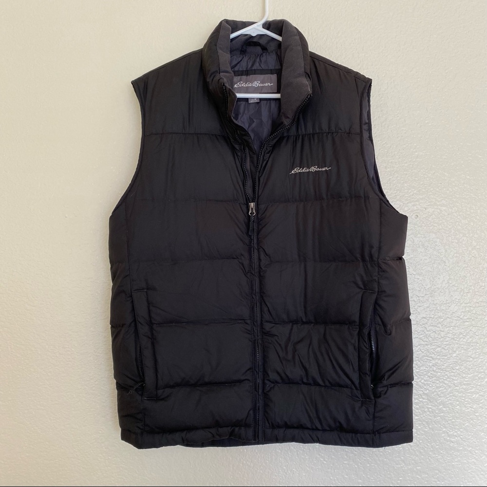 Men’s Eddie Bauer Black Puffer Vest size M